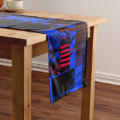 Afrocentric Geometric Print  Korte Tafelloper