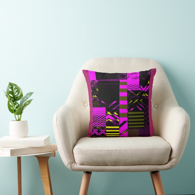 Afrocentric Geometric Print Throw Pillow Kussen (Creator heeft geüpload)