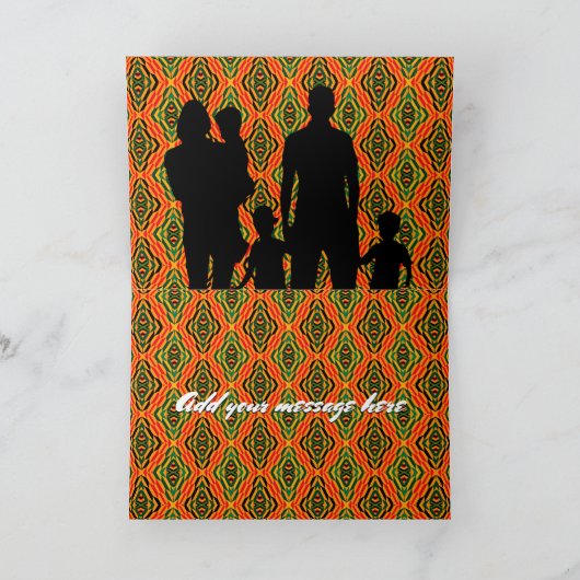  Afrocentric Holiday Greep Feestdagen Kaart (Binnen)