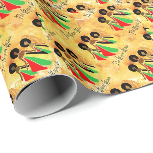 Afrocentric Home Decor Cadeaupapier (Rol Hoek)