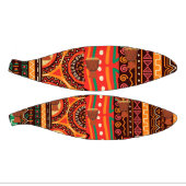 Afrocentric Kente Tribal Pattern Basketbal (Panelen)