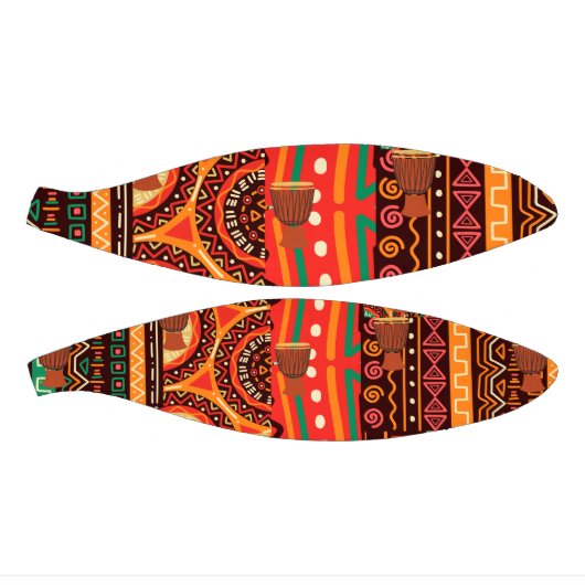 Afrocentric Kente Tribal Pattern Basketbal (Panelen)