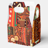 Afrocentric Kente Tribal Pattern Bedankdoosjes (Geopend)