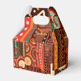 Afrocentric Kente Tribal Pattern Bedankdoosjes
