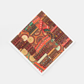 Afrocentric Kente Tribal Pattern Enclosure Kaart Servet (Hoek)
