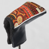 Afrocentric Kente Tribal Pattern Golfheadcover (3/4 voorkant)