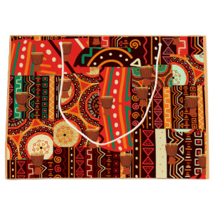 Afrocentric Kente Tribal Pattern Groot Cadeauzakje