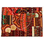 Afrocentric Kente Tribal Pattern Groot Cadeauzakje (Voorkant)