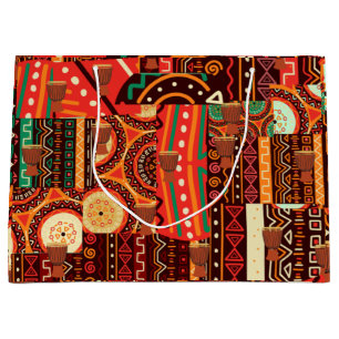 Afrocentric Kente Tribal Pattern Groot Cadeauzakje