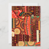 Afrocentric Kente Tribal Pattern Kaart (Voorkant)