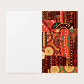 Afrocentric Kente Tribal Pattern Kaart (Buitenkant ongevouwen)