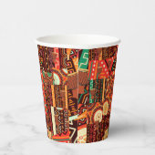 Afrocentric Kente Tribal Pattern Papieren Bekers (Rechts)
