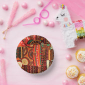 Afrocentric Kente Tribal Pattern Papieren Kommen (Feest)