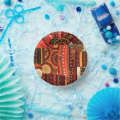 Afrocentric Kente Tribal Pattern Papieren Kommen (Feest)