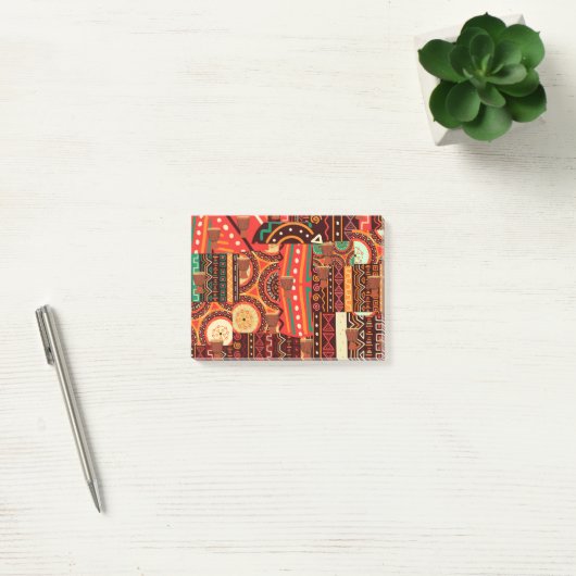 Afrocentric Kente Tribal Pattern Post-it® Notes (Kantoor)