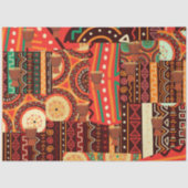 Afrocentric Kente Tribal Pattern Tissuepapier (Voorkant)