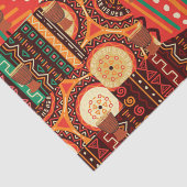 Afrocentric Kente Tribal Pattern Tissuepapier (Detail)