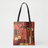 Afrocentric Kente Tribal Pattern Tote Bag (Voorkant)