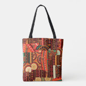 Afrocentric Kente Tribal Pattern Tote Bag (Achterkant)