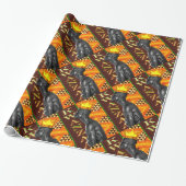 Afrocentric Kwanzaa Print Cadeaupapier (Uitgerold)