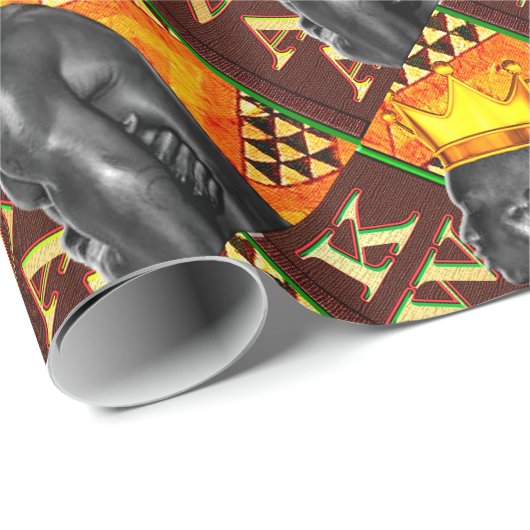 Afrocentric Kwanzaa Print Cadeaupapier (Rol Hoek)