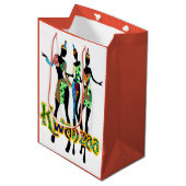 Afrocentric Kwanzaa Print Medium Cadeauzakje (Voorkant Gekanteld)