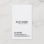 Afrocentric Makeup Artist Illustratie Visitekaartje (Achterkant)