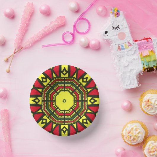 Afrocentric Mandala Papieren Kommen (Feest)