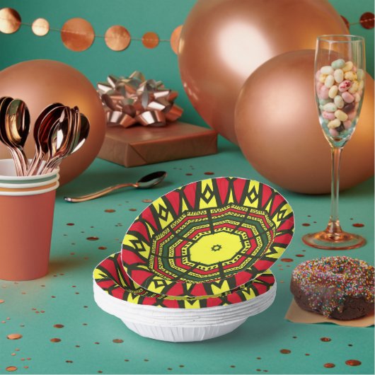 Afrocentric Mandala Papieren Kommen (Multi)