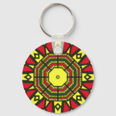 Afrocentric Mandala Sleutelhanger (Voorkant)