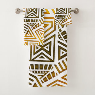 Afrocentric Motif Bad Handdoek