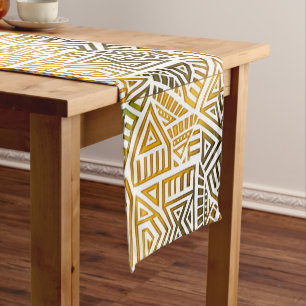 Afrocentric Motif Korte Tafelloper