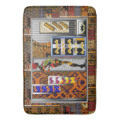 Afrocentric Motif Pattern Print Badmat (Voorkant Verticaal)