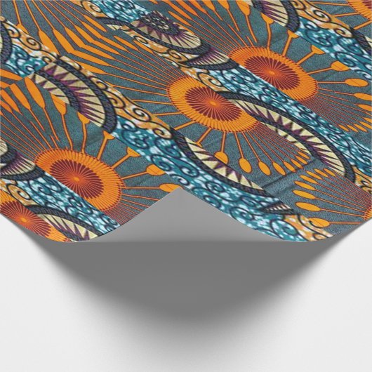Afrocentric Motif Print Cadeaupapier (Hoek)