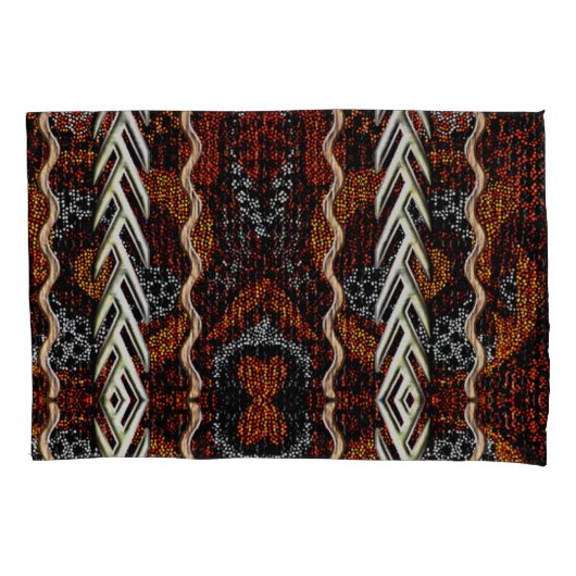 Afrocentric Motif Print Kussensloop (Voorkant)