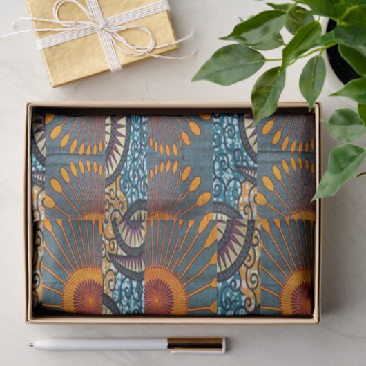 Afrocentric Motif Print Tissuepapier (Geschenk)