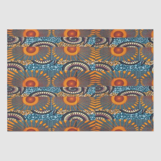 Afrocentric Motif Print Tissuepapier (Voorkant)