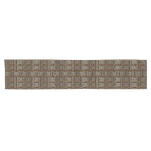 Afrocentric Mud Cloth Motif Korte Tafelloper (Horizontaal)
