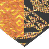 Afrocentric Mud Cloth Motif Korte Tafelloper (Hoek)