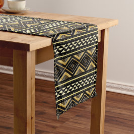 Afrocentric Mud Cloth Motif Korte Tafelloper