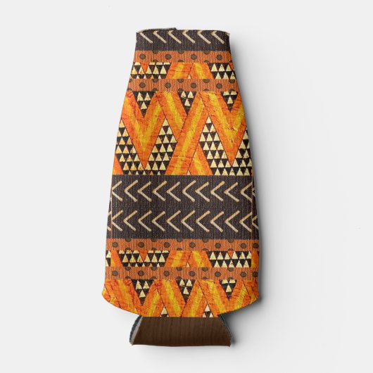 Afrocentric Mud Cloth Print Flesjeskoeler (Voorkant)