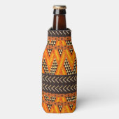 Afrocentric Mud Cloth Print Flesjeskoeler (Fles Voorkant)