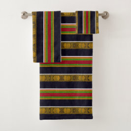 Afrocentric Pattern Print Bad Handdoek