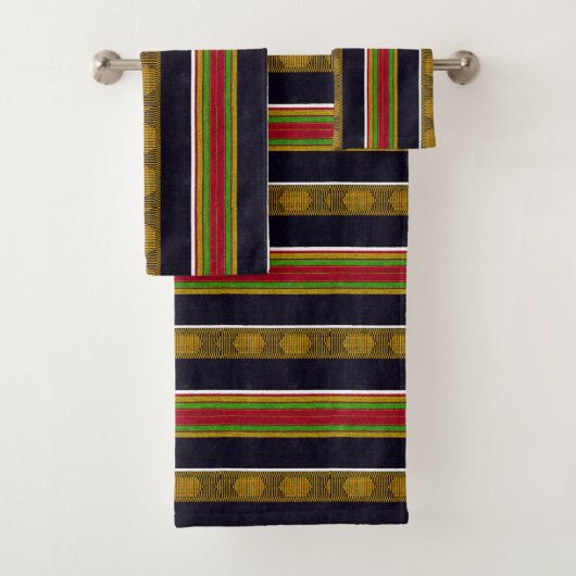 Afrocentric Pattern Print Bad Handdoek (Insitu)