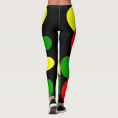 Afrocentric Polka Dots Leggings (Achterkant)