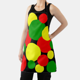 Afrocentric Polka Dots Schort
