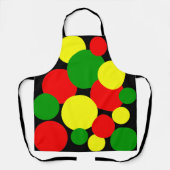 Afrocentric Polka Dots Schort (Voorkant)