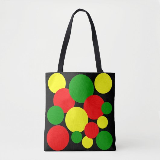 Afrocentric Polka Dots Tote Bag (Voorkant)