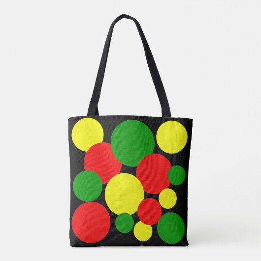 Afrocentric Polka Dots Tote Bag (Achterkant)