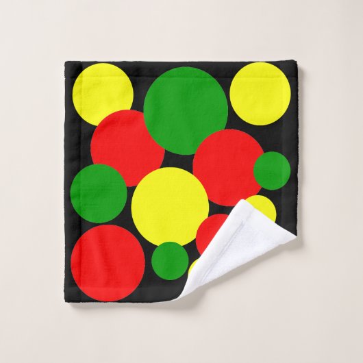 Afrocentric Polka Dots Washandje (Wasdoekje)